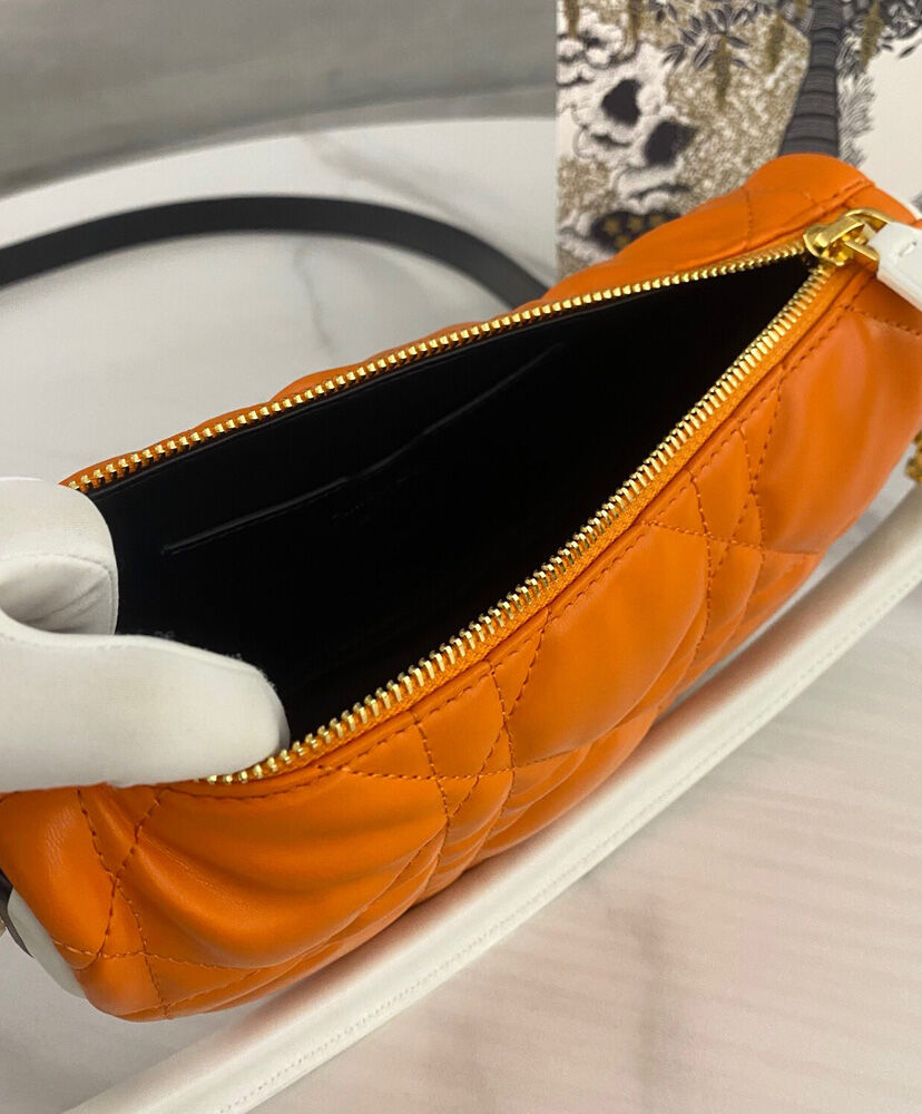 Christian Dior Vibe HOBO Leather Bag Orange